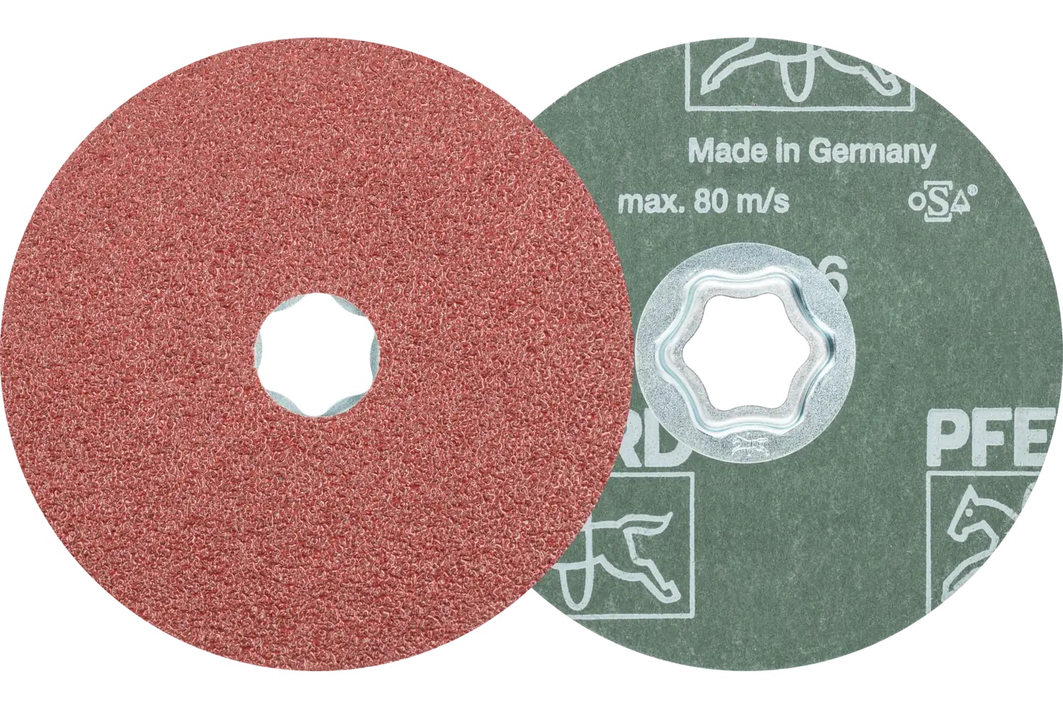 Picture of Pferd Combiclick® Fiber Disc, 4-1/2" Dia, 36 Grit, Aluminum oxide